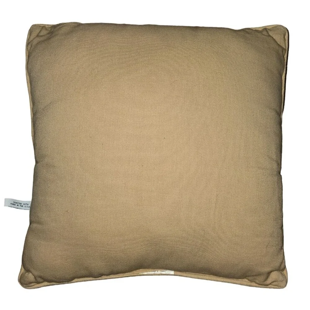 Golf-Themed‎ Decorative Needlepoint Pillow By Riverdale